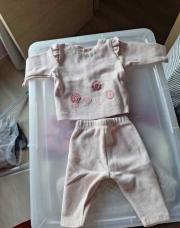 ensemble rose poudré + fleurs 