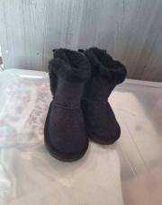 bottes noir fourrure 