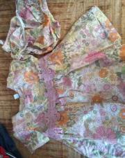 Robe fleuri rose + culotte 