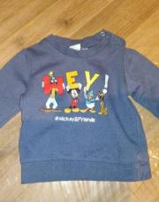 Pull bleu Mickey 3 mois 