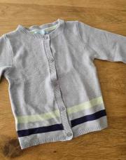 Gilet gris bouton 2ans 