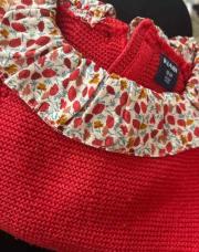Pull rouge 18m
