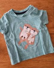 Tshirt bleu loutre 3mois