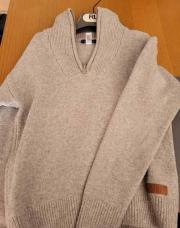 Pull col haut gris okaidi 128