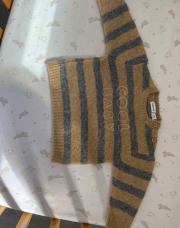 Pull Mayoral 6m rayures brun/gris 