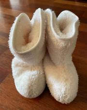 Pantouffles teddy blanches