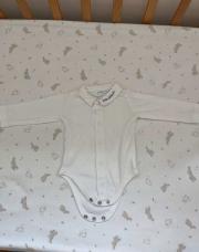 Body bout chou 1m blanc/col