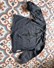 T-shirt longues manches gris avec souris dorée - Moulin Roty- 18 mois 