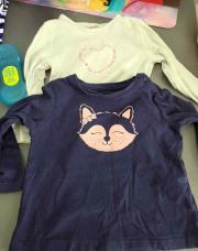 Lot de 2 t shirt bleu et vert 