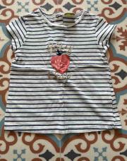 T-shirt ligne bleu marine baby club - tape à l’œil -18 mois 