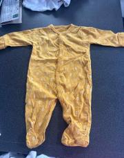 Pyjama moutarde avec losange taille 56