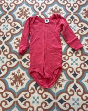Body rouge longues manches - Petit bateau -12 mois 