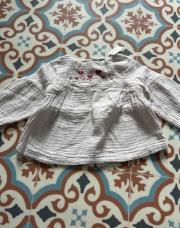 Blouse longues manches rose avec cœur - Kiabi - 3 mois 