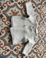 Gilet blanc -Obaibi -3 mois 