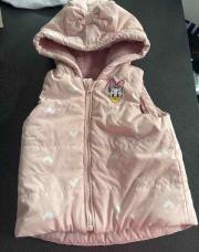 Veste 9 mois  rose daisy sans manche 
