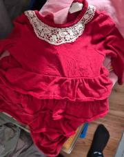 Robe bodie rouge h&m t9mois 