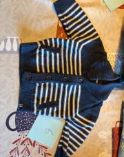 Gilet ligné marin TAO 6 mois 