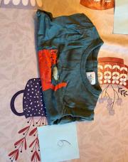 Blouse chat rouge 6 mois TAO 