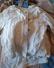 Blouse blanche plumetis 12-18m