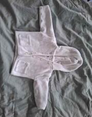Gilet blanc bouton 3 mois 