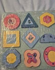 Puzzle bois formes