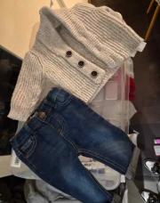 Hiver gilet gris + jeans 