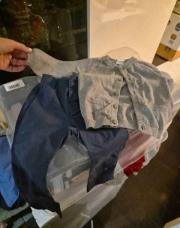 Hiver gilet gris + pantalon bleu