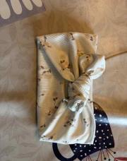 Bandeau blanc à fleur 0-3 mois