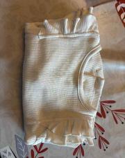 Blouse blanche à volant TAO 3 mois 