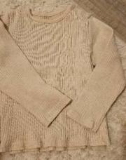 T shirt longues manches beige 12 mois