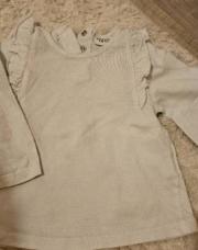 T shirt longues manches tao blanc 12 mois