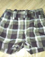 Short à carreaux brun 5 ans 