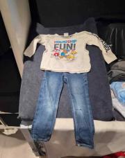 Hiver 2pcs jeans + sous pull PATPATROUILLE 