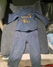 Hiver 2pcs pantalon + sous pull bleu COOL