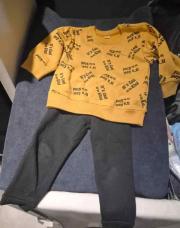 Hiver 2pcs training noir jaune