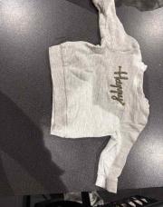 Pull taille 62 écrit happy