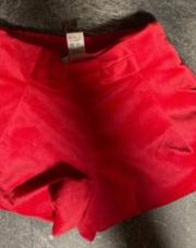 Short rouge velours - 3mois