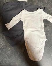 Lot 2 body gris et blanc - 3mois