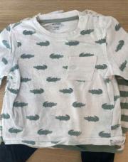 T shirt ML kiabi 12 mois crocodile 