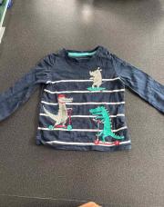 Blouse 9 mois animaux trottinettes 