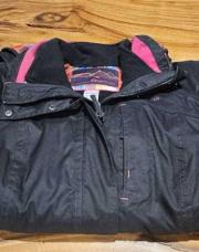 6.manteau decathlon  de pluie S noir avec gilet