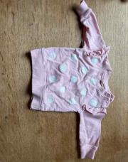 Pull rose à pois 74