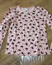 Blouse rose cygne 9 ans 