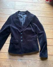 Blazer velours noir zara