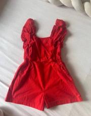 Combi short rouge 3 ans 