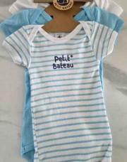 3 bodys petit bateau 9 mois 