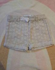 Short beige paillettes 12 mois 
