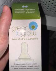 Tétines x3 neuves Green to grow 
