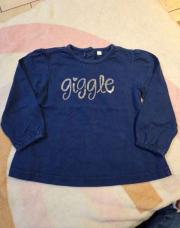 Blouse giggle bleu marine 12 mois 