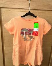 Combi short orange neuf 
